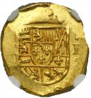 Mexico. 1 Escudo Cob, ND (struck 1712-1715). NGC MS63