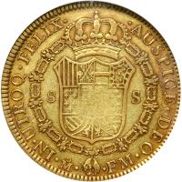 Mexico. 8 Escudos, 1791-Mo FM. NGC EF45 - 2