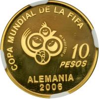 Argentina. 10 Pesos, 2005. NGC PF66 - 2