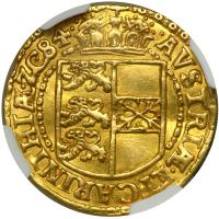 Austria. Ducat, 1584 (Klagenfurt). NGC AU55 - 2