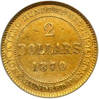 Canada - Newfoundland. 2 Dollars, 1870. PCGS EF45 - 2