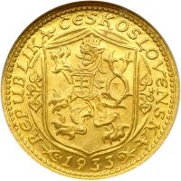 Czechoslovakia. Ducat, 1933. NGC MS64 - 2