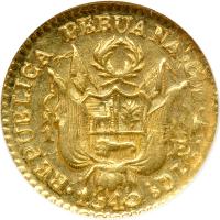 Peru. Escudo, 1845-A (Cuzco). NGC MS61 - 2