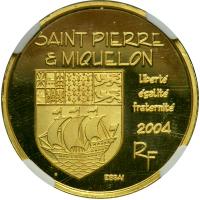 St. Pierre & Miquelon. Essai 20 Euro, 2004. NGC PF68 - 2