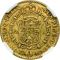 Spain. 2 Escudos, 1794-MF (Madrid). NGC VF30 - 2