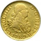 Spain. ½ Escudo, 1789-MF (Madrid). NCS VF