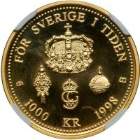 Sweden. 1000 Kronor, 1998. NGC MS69 - 2