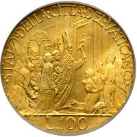 Italian States - Papal/Roman States. 100 Lire, 1950. ICG MS65 - 2