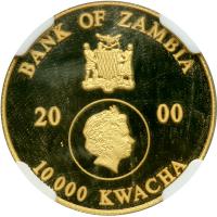 Zambia. 10,000 Kwacha, 2000. NGC PF68 - 2