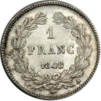 France. 1 Franc, 1848-A. BU - 2