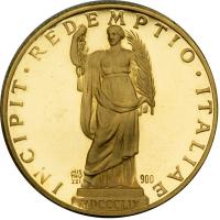 Italy. Gold Medal, 1959. BU - 2