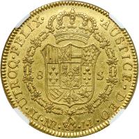 Colombia. 8 Escudos, 1793-NR JJ. NGC AU58 - 2