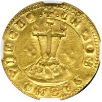 Italian States - Ferrara. 1 Scudo d'oro, ND. NGC AU55 - 2