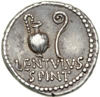 Cassius, d. 42 BC. AR Denarius struck in early 42 BC at the mint moving with Brutus and Cassius, possibly at Smyrna. VF - 2