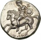 Calabria, Taras, c. 302-272 BC. AR Didrachm (or Nomos; 7.86 g). EF