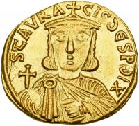 Nicephorus I, 802-811. Gold Solidus (4.40 g) minted at Constantinople. EF - 2