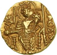 Kushan Kingdom. Vasu Deva II, c. AD 260-300. Gold Stater (7.82 g). EF - 2