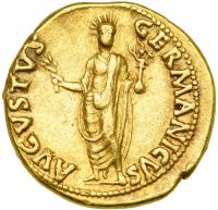 Nero, AD 54-68. Gold Aureus (7.21 g) minted at Rome, c. AD 64-65. VF - 2