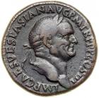 Jewish Coinage. Roman Judaea Capta Series. Vespasian, 69-79 CE. AE Sestertius minted at Rome, 71 CE. VF