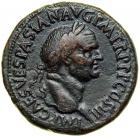 Jewish Coinage. Roman Judaea Capta Series. Vespasian, 69-79 CE. AE Sestertius minted 71 CE. VF