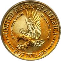 1986-W Statue of Liberty $5 Gold. PCGS MS69 - 2