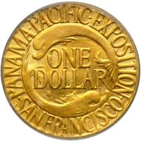 1915-S Panama-Pacific Dollar. PCGS MS64 - 2