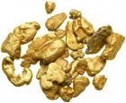 A lot of various size Gold Nuggets