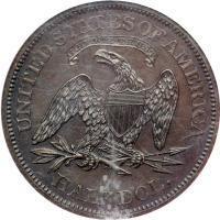 1863 Pattern Half Dollar. Copper, reeded edge. Judd-339. Pollock-411. Low Rarity 6. NGC PF64 - 2