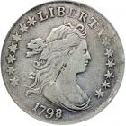 1798, 98 over 97. 16 Stars Reverse. PCGS VG10