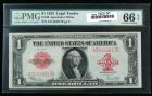 1923, $1 United States Note. PMG Gem Uncirculated 66EPQ