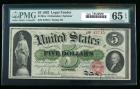 1862, $5 United States Note. PMG Gem Uncirculated 65EPQ