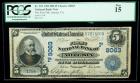 1902, $5 National Bank Note. The First NB, Artesia, CA. Ch. # 8063. PCGS Fine 15