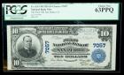 1902, $10 National Bank Note. The First NB, San Pedro, CA. Ch. # 7057. PCGS Choice New 63PPQ