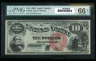 1880, $10 United States Note. PMG Gem Uncirculated 66EPQ