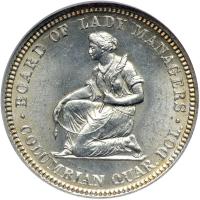 1893 Isabella Quarter Dollar. NGC MS64 - 2