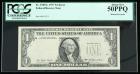 1977, $1 Federal Reserve Note. Missing Overprint. PCGS About New 50PPQ