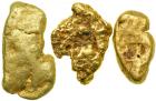 A 3-piece lot of Gold Nuggets