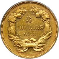 1863. PCGS AU53 - 2