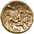 Celtic Coinage. Britain. The Regini and Atrebates. Tincomarus. Alton type. Gold Stater (5.45 g, 17 mm). ). EF