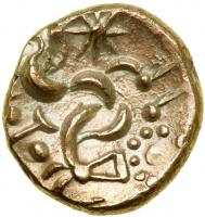 Celtic Coinage. Britain. The Corieltauvi. Uninscribed. Ferriby. Gold Stater (5.44 g, 18 mm). Late 1st century B.C. EF - 2