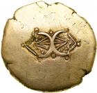 Celtic Coinage. Britain. The Catuvellauni/Trinovantes. Addedomaros. Gold Stater (5.53 g, 20 mm). Late 1st century B.C. VF