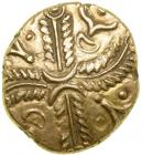 Celtic Coinage. Britain. The Catuvellauni/Trinovantes. Tasciovanus. Gold Stater (5.42 g, 17 mm). Late 1st century B.C. EF