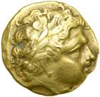 Celtic Coinage. Northwestern Gaul. The Redones. Gold Stater (8.04 g, 20 mm). 2nd century B.C. VF