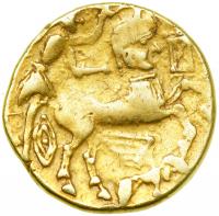 Celtic Coinage. Northwestern Gaul. The Veneti. Gold Stater (8.05 g, 20 mm). 2nd century B.C.. VF - 2