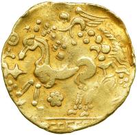 Celtic Coinage. Northern Gaul. The Ambiani. Gold Stater (7.34 g, 28 mm). 2nd century B.C. VF - 2