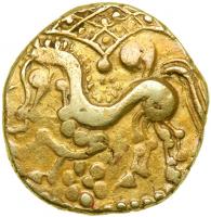 Celtic Coinage. North-Central Gaul. The Parisii. Gold Stater (7.16 g, 19 mm). Mint B, Class 1a. VF - 2