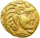 Celtic Coinage. North-Central Gaul. The Parisii. Gold Stater (7.24 g, 19 mm). Mint A, Class 4a. VF