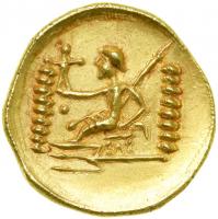 Celtic Coinage. Eastern Europe. Gold Stater (5.40 g, 20 mm). Imitating Alexander III/Lysimachus types. Late 2nd-mid 1st. EF - 2