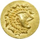 Celtic Coinage. Eastern Europe. Gold Stater (5.69 g, 20 mm). Imitating Lysimachus types. Late 2nd-mid 1st century B.C.. EF