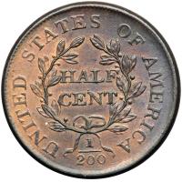 1806 C-1 R1 Stemless Wreath. PCGS MS63 - 2